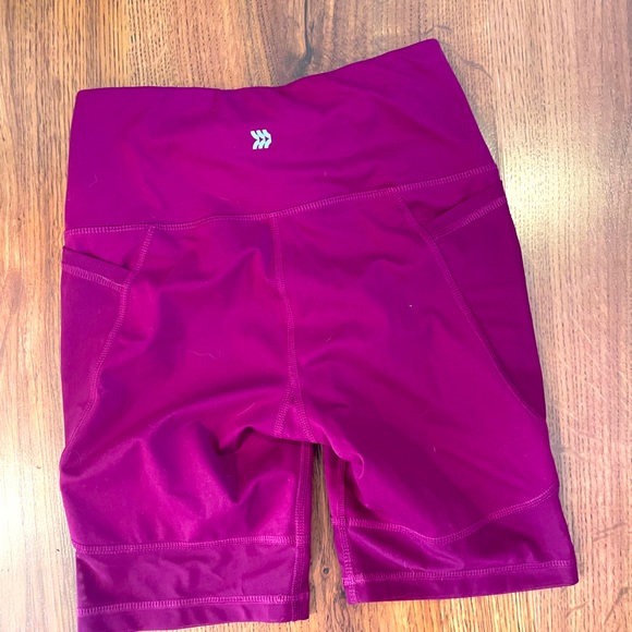 Size small All In Motion purple bike shorts with mesh panels. - Picture 4 of 4